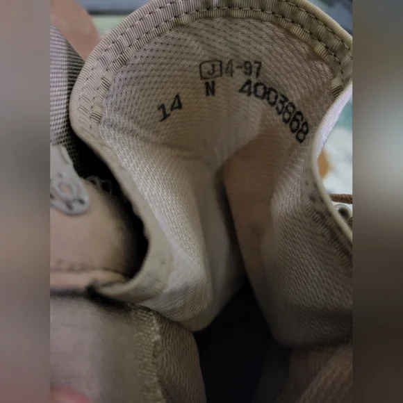 Belleville Combat Boots Hot Weather Type II Tan Suede Size 14N New with box - Picture 7 of 13